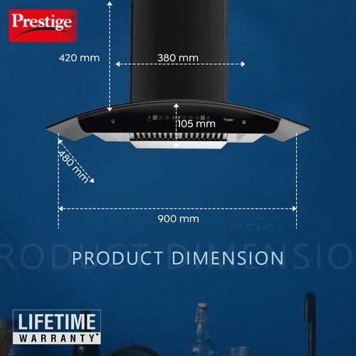 Prestige Split Kitchen Hood - Prestige Zen 900