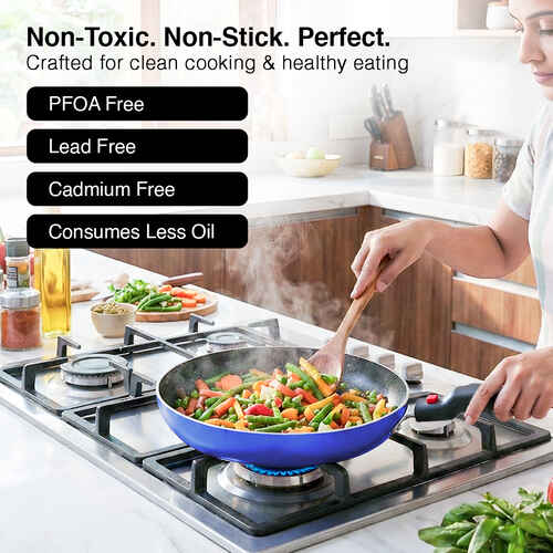 Prestige Omega Festival Pack Induction Bottom Non-Stick Coated Cookware Set (Aluminium, 3 - Piece)