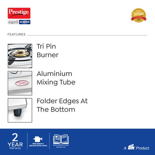 Prestige Agni Classic Stainless Steel Gas Stove