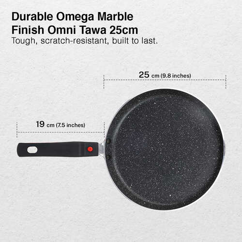 Prestige Omega Marble Aluminium Non-Stick Cookware - Omni Tawa Dia 25Cm