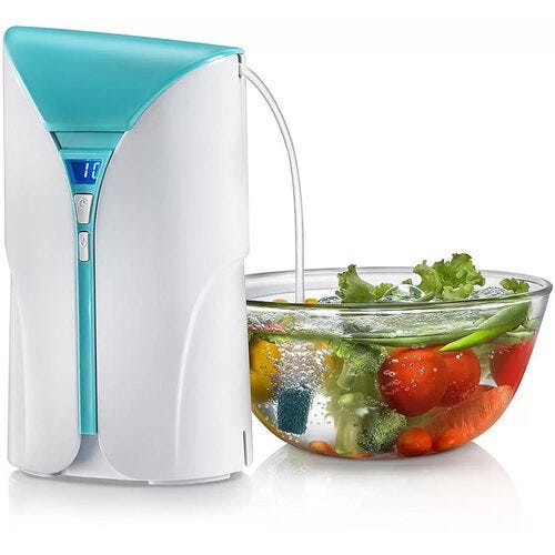 Prestige CleanHome POZ 1.0 Fruit and Vegetable Cleaner ,16 L, 10W (White, Blue)