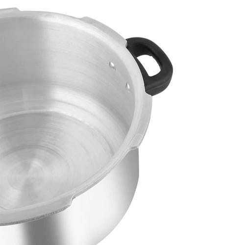 Prestige Deluxe Plus Gas and Induction Compatible Aluminium Pressure Cooker, 7.5 Litres, Silver