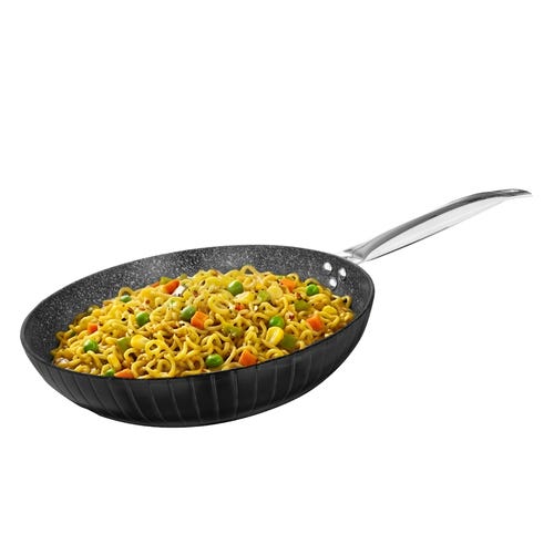 Prestige Durastone Hard Anodised 6 Layer Non-Stick Fry Pan, (Black) 28 cm