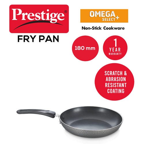 Prestige Omega Select Plus Teflon Non-stick Coated Fry Pan (Black)