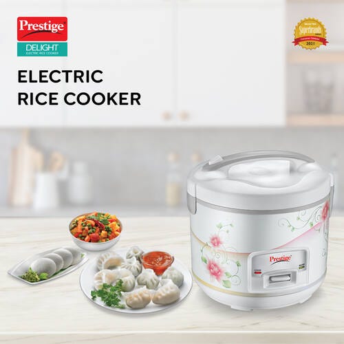 Prestige Delight PRCK Electric Rice Cooker Closed Type (White)