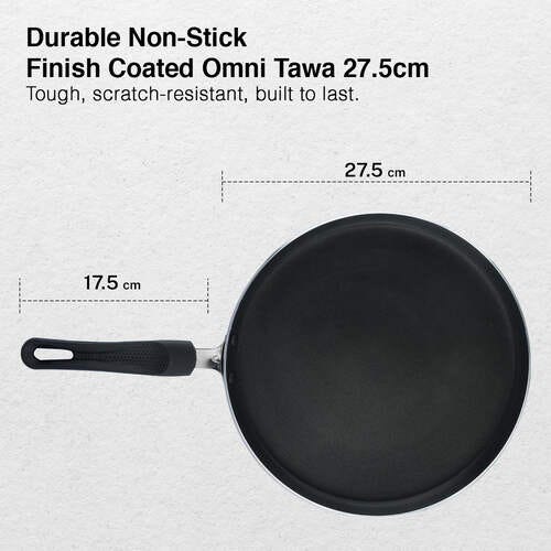 Prestige Non-stick Dosa Tawa 27.5cm | OSP IB | Gas & Induction Compatible | PFOA Free | Metal Spoon Friendly | Sturdy Handle | 1Y Warranty | ISI Certified