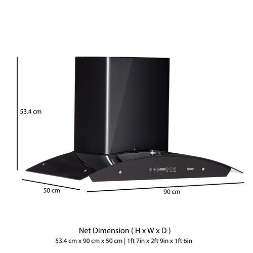 Prestige Kitchen Hood 90 cm - Auto Clean AKH900 CB Plus (Turbo Series)