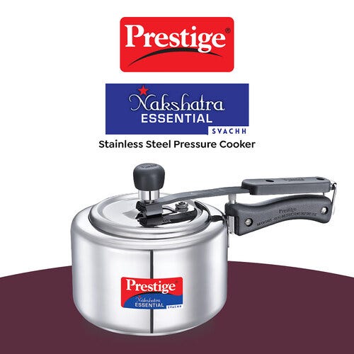 Prestige Nakshatra Essential Svachh Stainless Steel Pressure Cooker