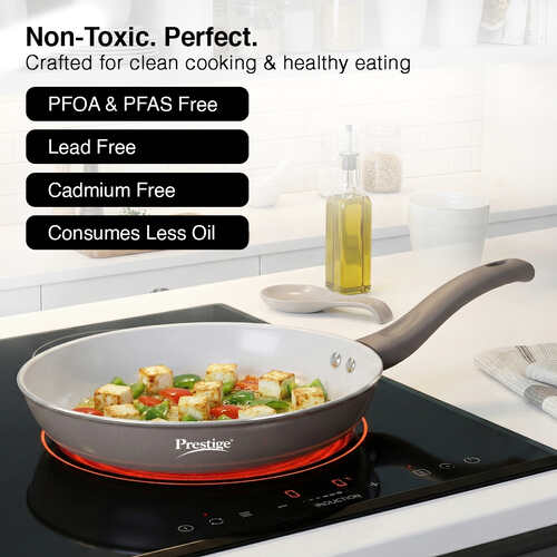 Prestige Ceraglide Duo Ceramic Coating Non Stick Aluminium Cookware Fry Pan Dia 26 cm (2.0 Litre)