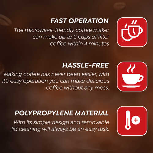 Prestige Microwave Coffee Maker PMCM 1.0 (400 ml)