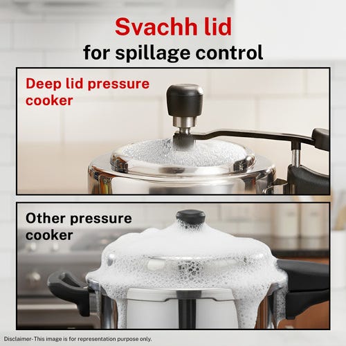 Prestige Nakshatra Essential Svachh Stainless Steel Pressure Cooker 2.0 L