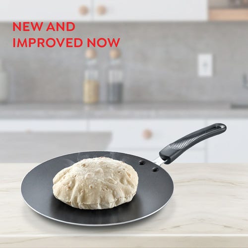 Prestige Omega Select Plus Non-stick Concave Tawa, (Black)