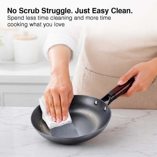 Prestige Castlite Nitride Cast Iron Fry Pan | Lightweight, High Heat Retention & Rust-Proof | Gas & Induction Compatible | Low-Oil Cooking | Stay-Cool Handle | Chemical-Free | 15Y Warranty