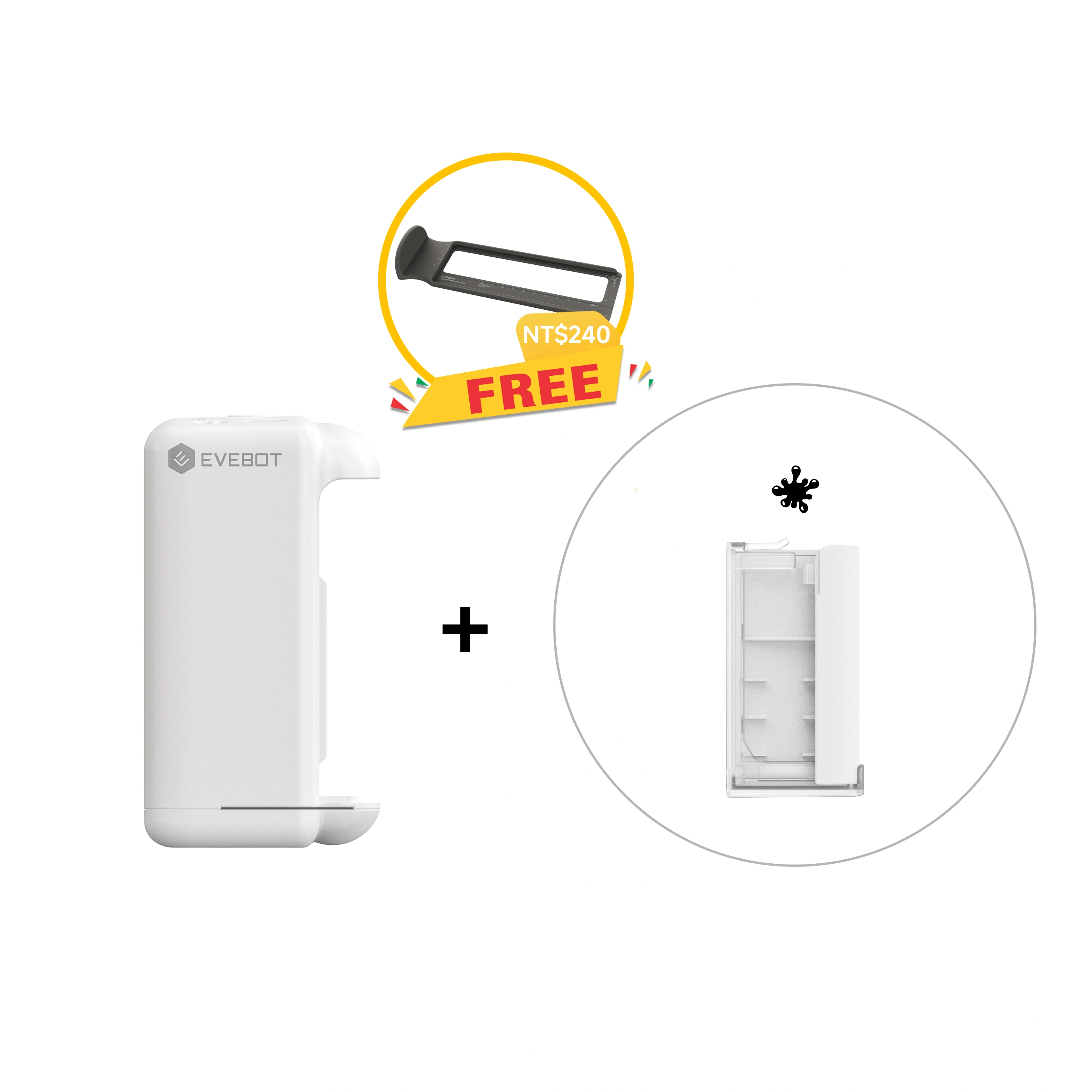 Evebot PrintPods-用於吸收性表面的手持式印表機