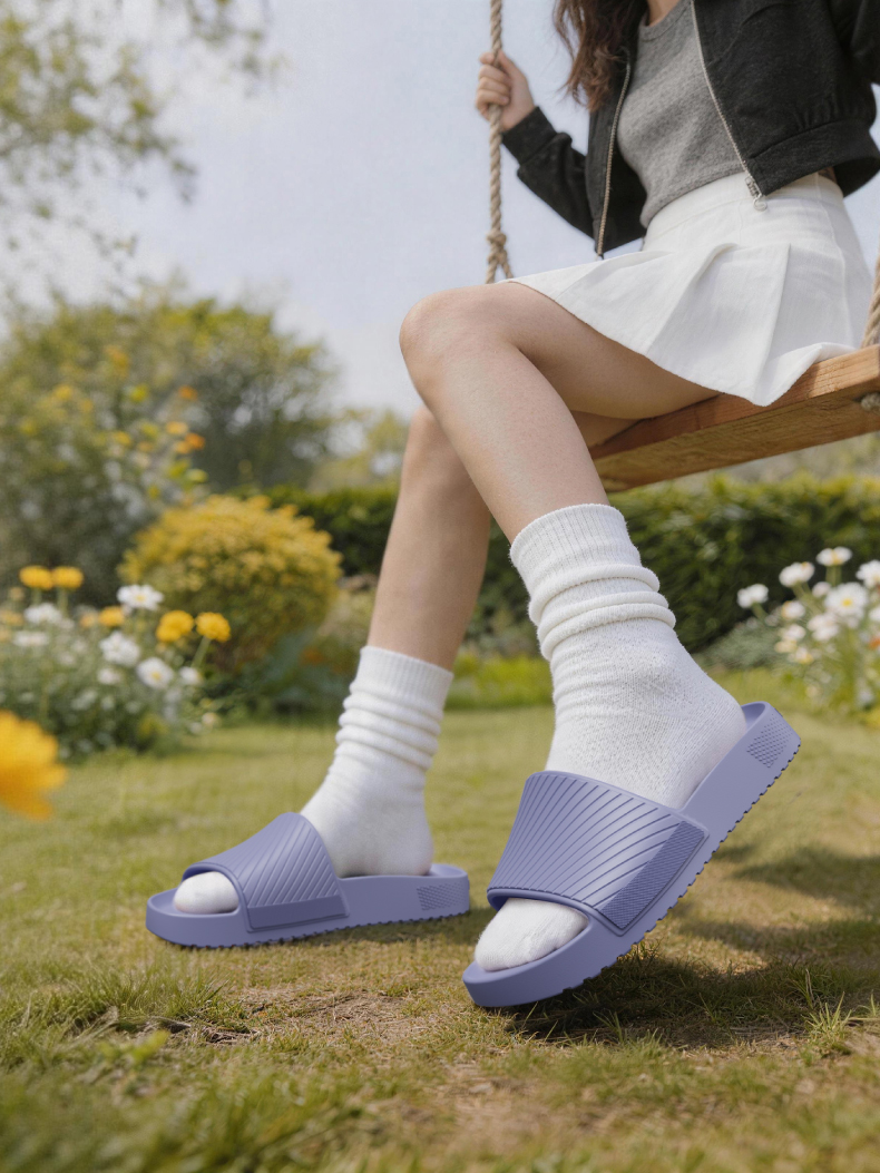 KENROLL K413 Patented Non Slip Thick Sole Breathable Lightweight Slides