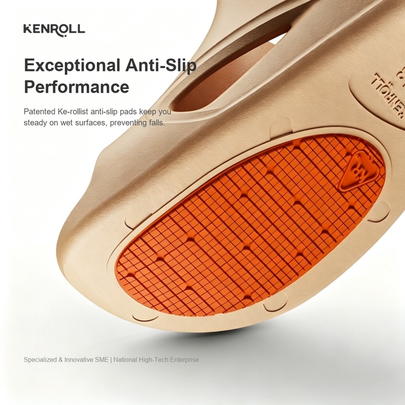 KENROLL F201 Patented Non Slip Thick Sole Breathable Slides for Indoor & Outdoor