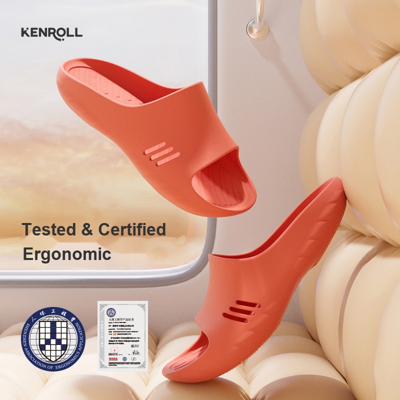 KENROLL K203 Non Slip Anti Bacterial Thick Sole Shark Slides