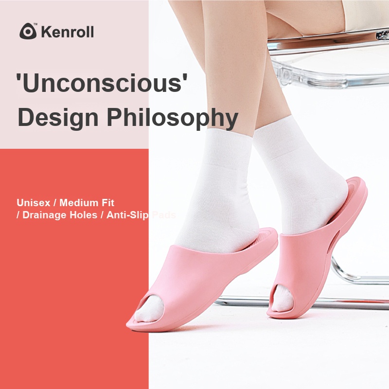 KENROLL K228 Non Slip Soft & Bouncy Thick Sole Slippers (Couples)