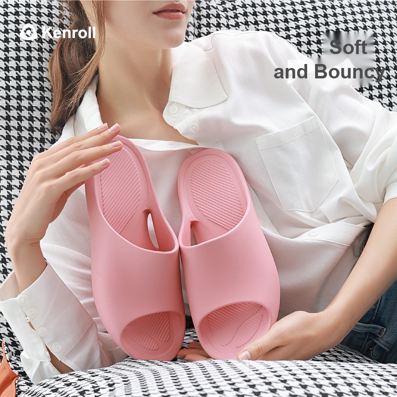 KENROLL K228 Non Slip Soft & Bouncy Thick Sole Slippers (Couples)