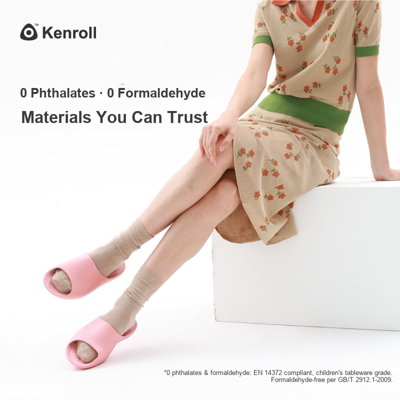 KENROLL K228 Non Slip Soft & Bouncy Thick Sole Slippers (Couples)