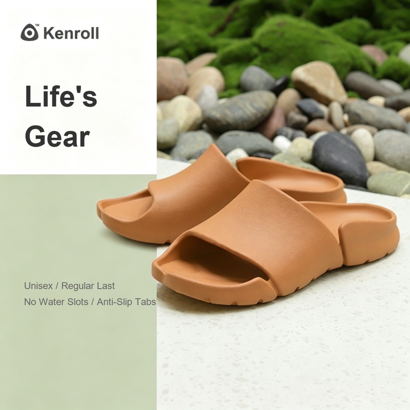KENROLL K267 Split Toe Non Slip Birkenstock Style Slippers for Indoor & Shower