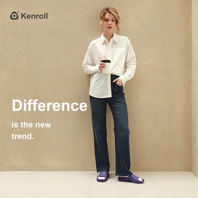 KENROLL K267 Split Toe Non Slip Birkenstock Style Slippers for Indoor & Shower