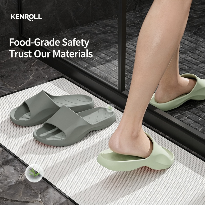 KENROLL K277 Non Slip Wide Fit Thick Sole Slippers (Couples)