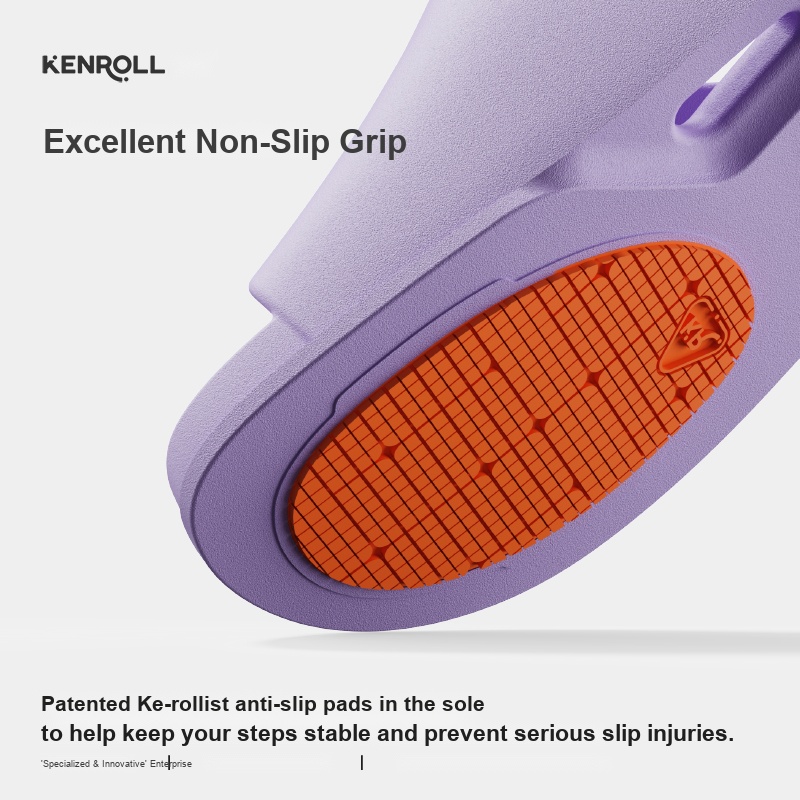 KENROLL K411 Patented Non Slip Anti Bacterial Thick Sole Slides (Couples)