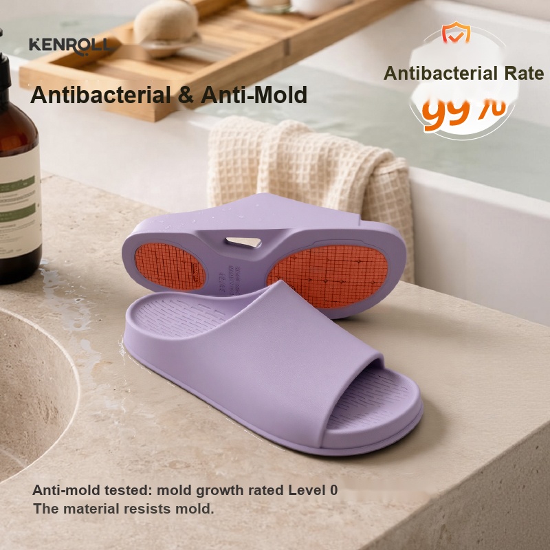 KENROLL K411 Patented Non Slip Anti Bacterial Thick Sole Slides (Couples)