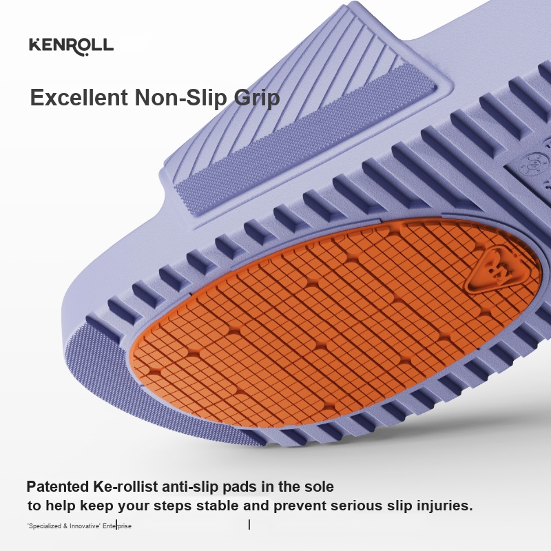 KENROLL K413 Patented Non Slip Thick Sole Breathable Lightweight Slides