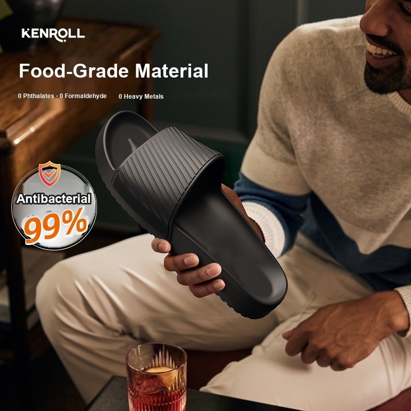 KENROLL K413 Patented Non Slip Thick Sole Breathable Lightweight Slides