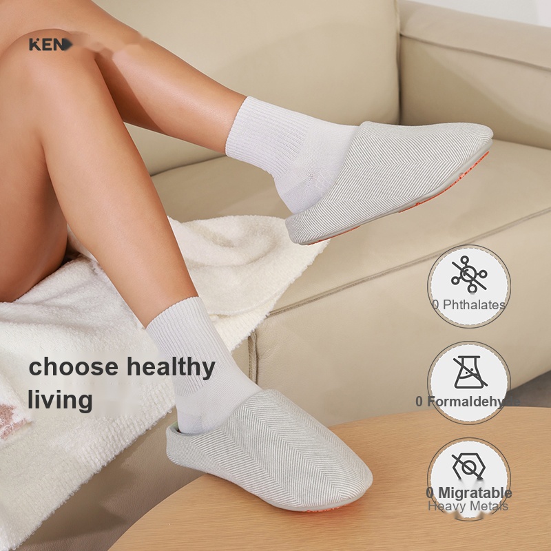 KENROLL K680 484 Series Plush Lined Thick Sole Slippers (Couples, Winter)