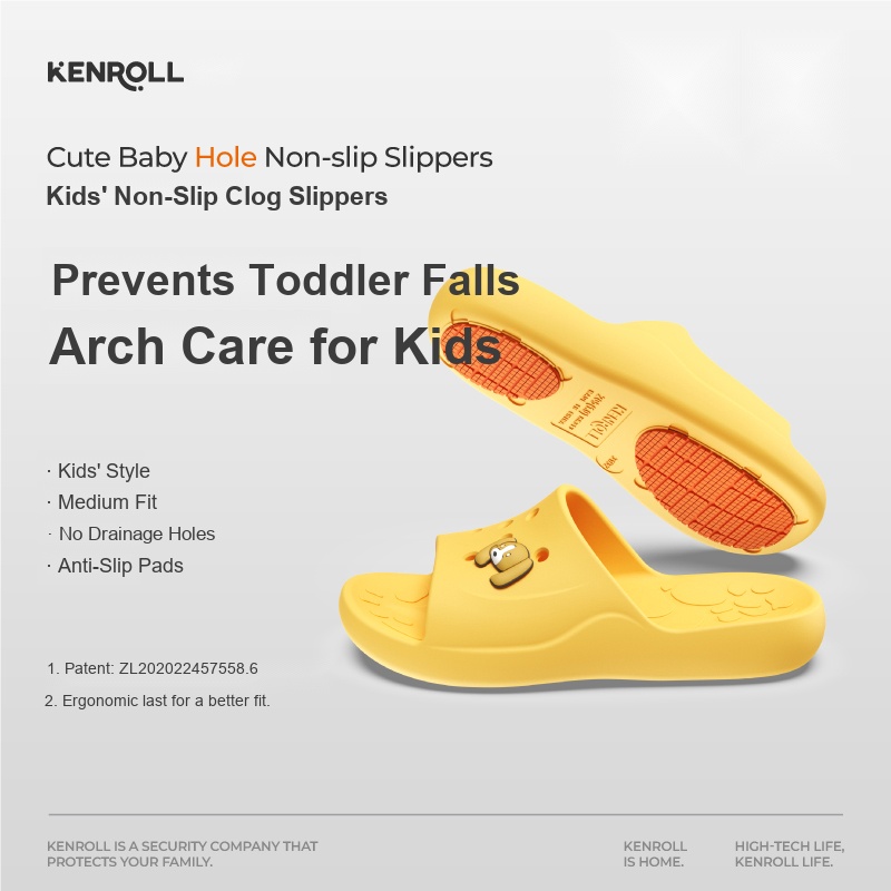 KENROLL KK343 Kids Clogs Thick Sole Soft & Bouncy (Boys & Girls)