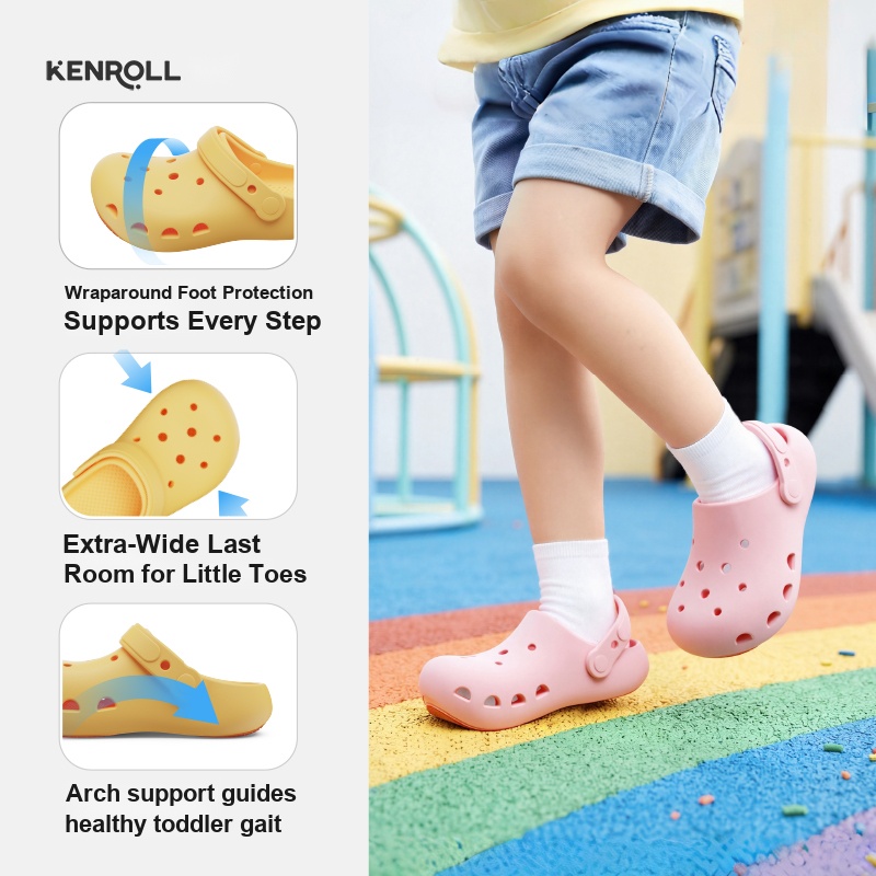 KENROLL KK688 Kids & Family Patented Non Slip Thick Sole Clogs