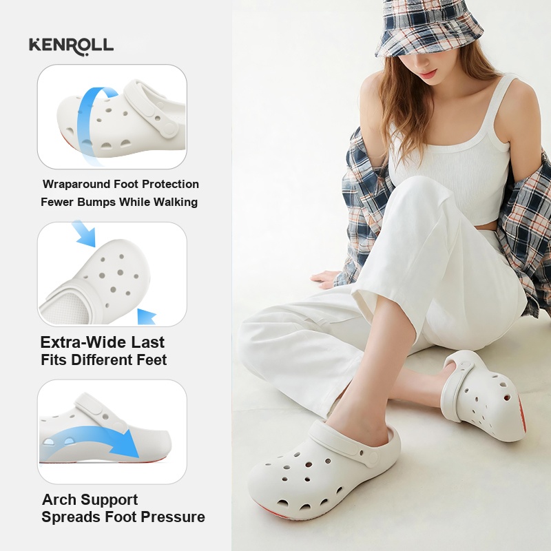 KENROLL KK688 Kids & Family Patented Non Slip Thick Sole Clogs