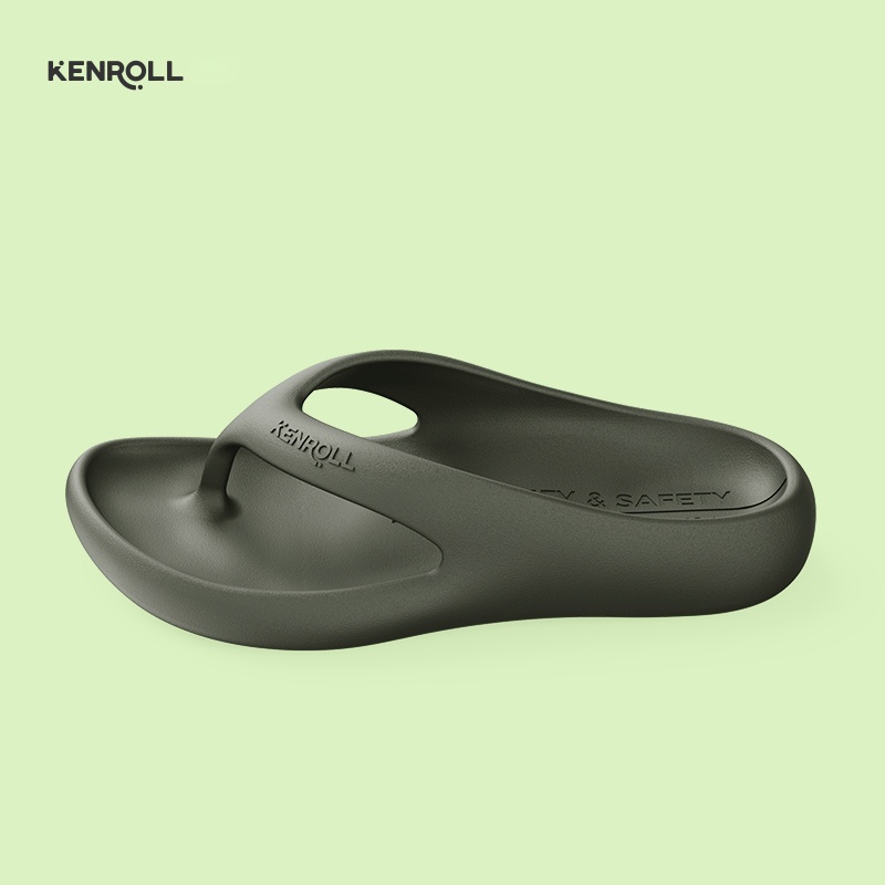 KENROLL K449 Men's Non Slip Flip Flops for Swim & Beach (Thong Sandals)