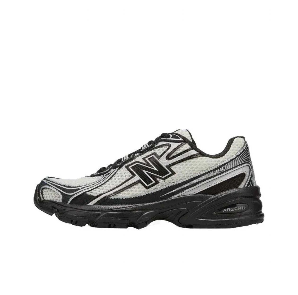 New Balance NB 740 圆头系带厚底 牛皮涤 纶合成革 低帮 休闲跑步鞋 男女同款 