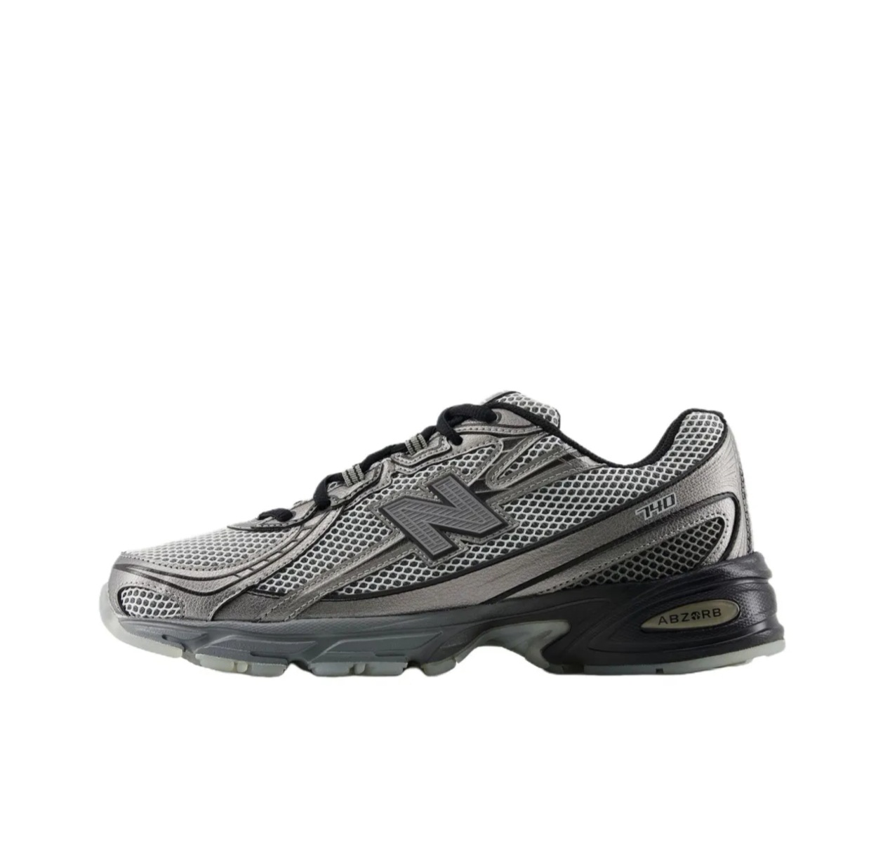 New Balance NB 740 舒适柔软 透气 低帮 老爹鞋 男女同款 银灰色