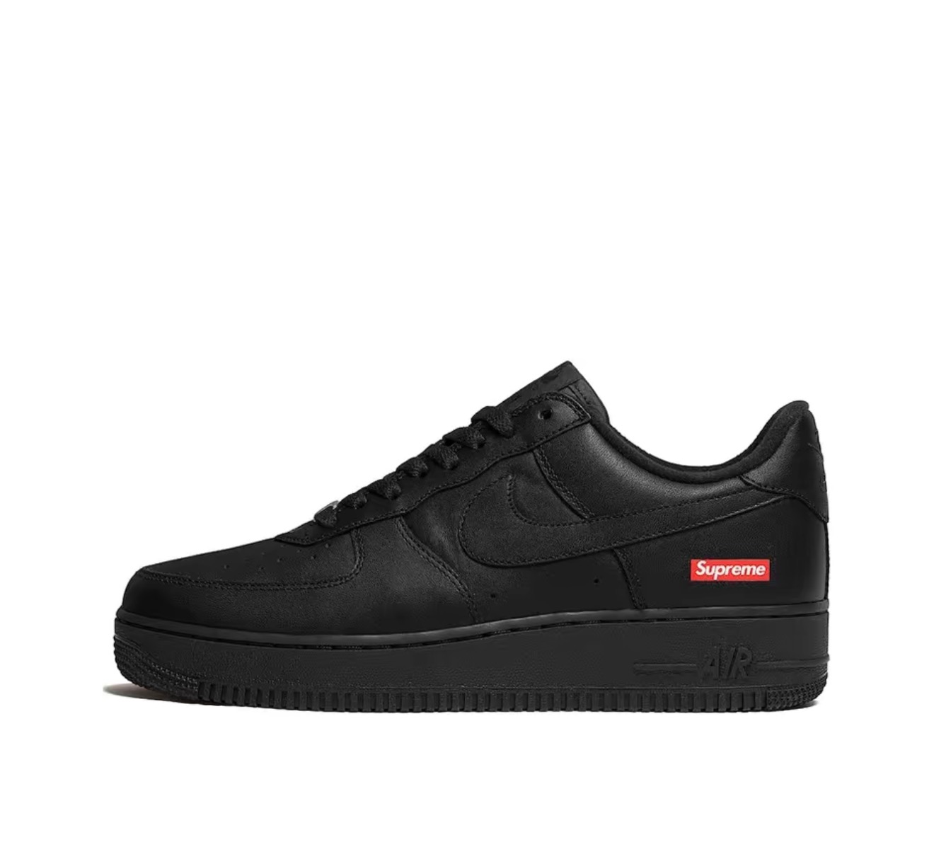 Supreme x Nike Air Force 1 box logo 黑色