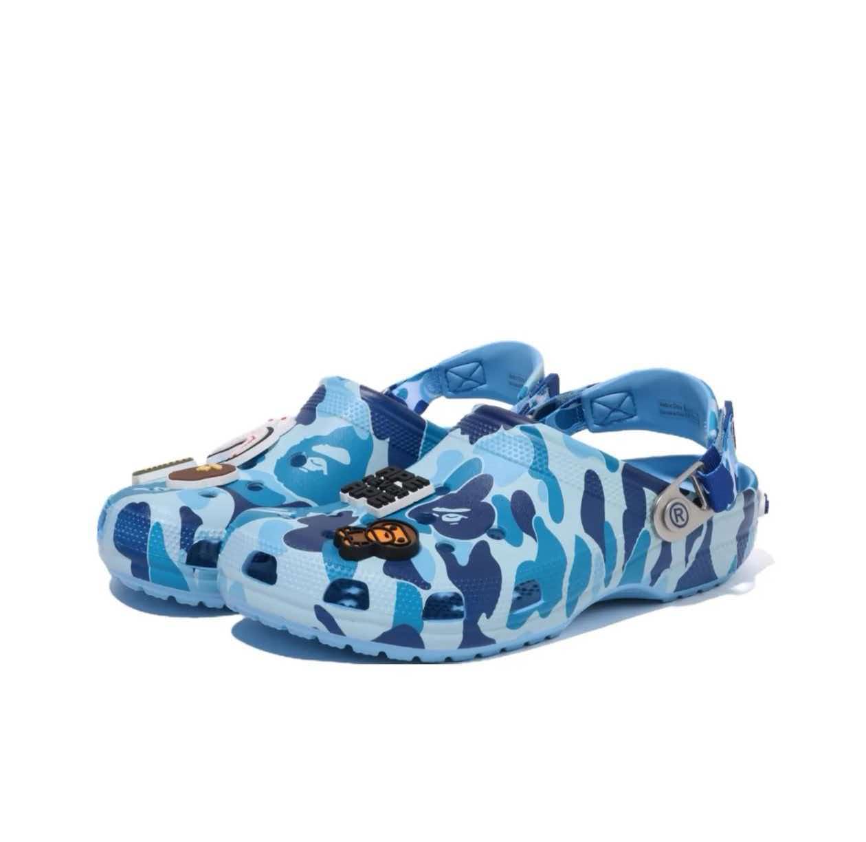 Bape x crocs classic clog 