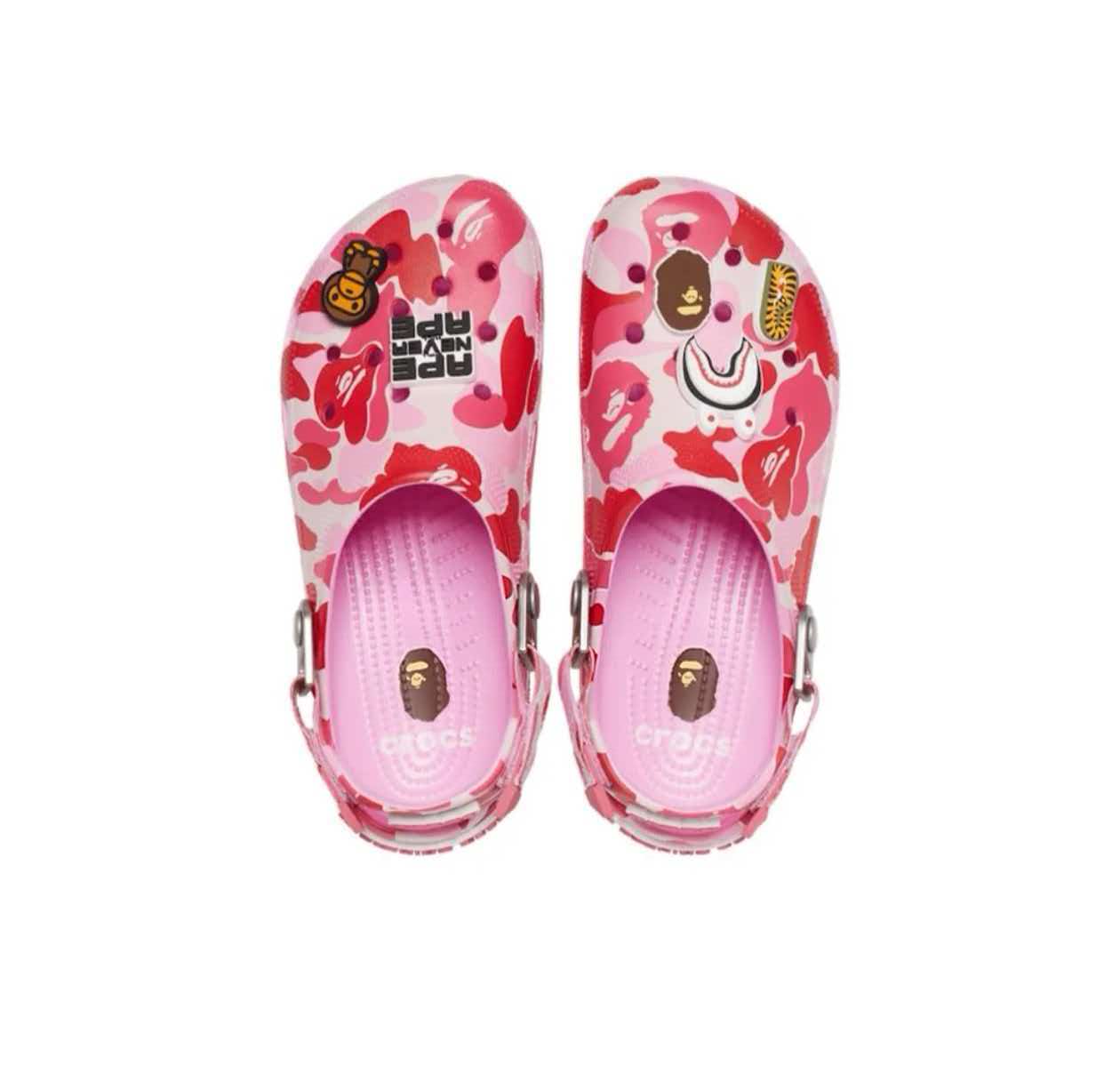 Bape x crocs classic clog 
