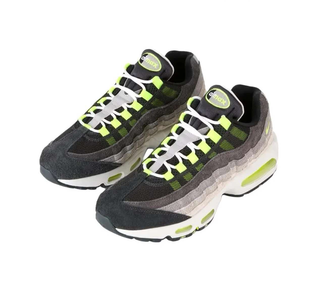 Nike Air Max 95 Big Bubble OG"Reverse Neon"黑灰 货号:HM4738-001