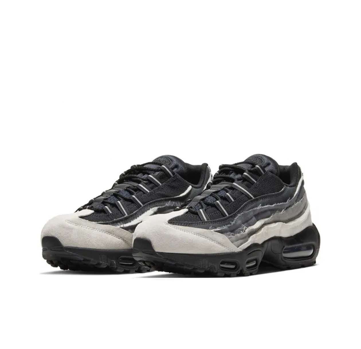 CDGxNikeAir Max95联名黑白灰 货号:CU8406-101