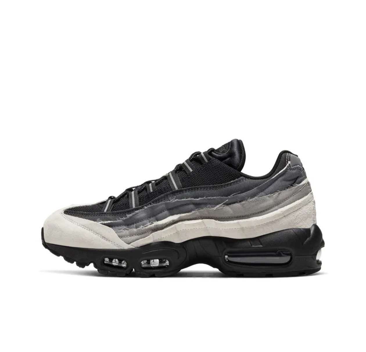 CDGxNikeAir Max95联名黑白灰 货号:CU8406-101