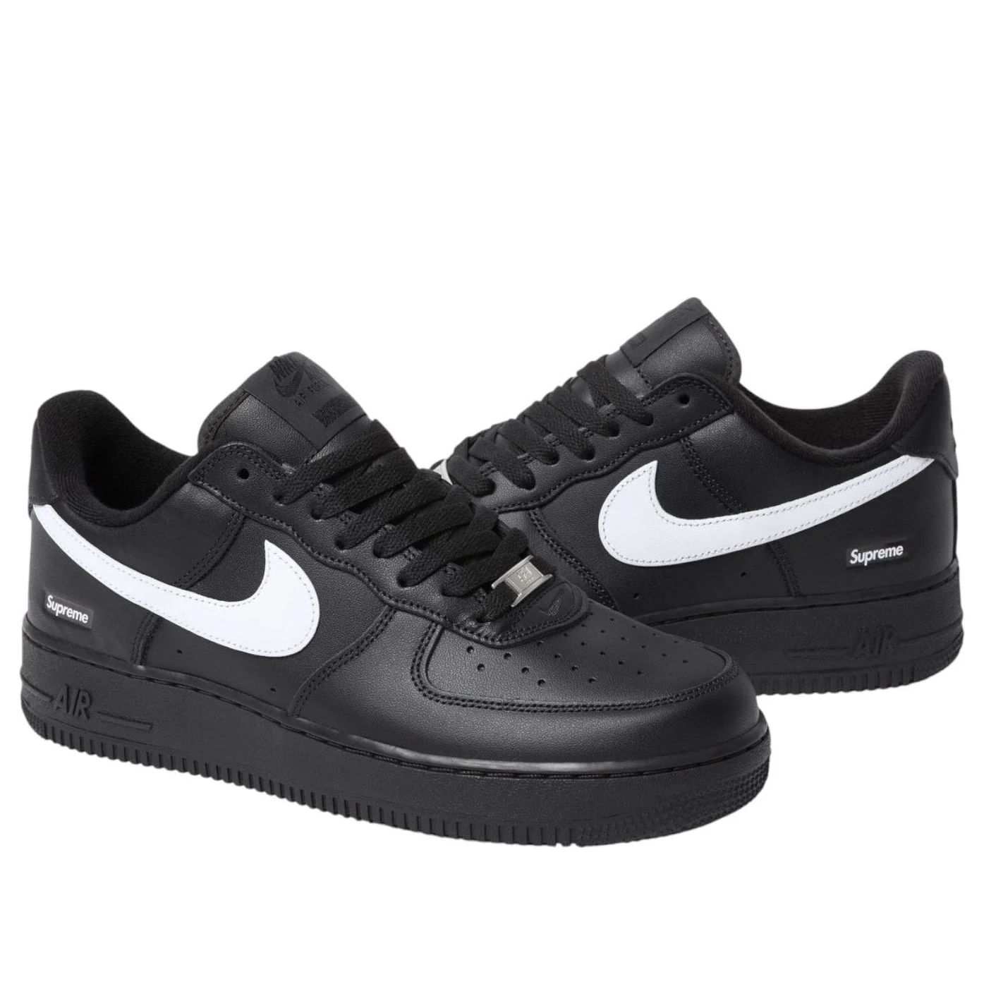 Supreme x Nike Air Force 1 box logo 黑白