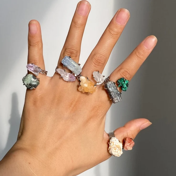 Crystal Mineral Ring