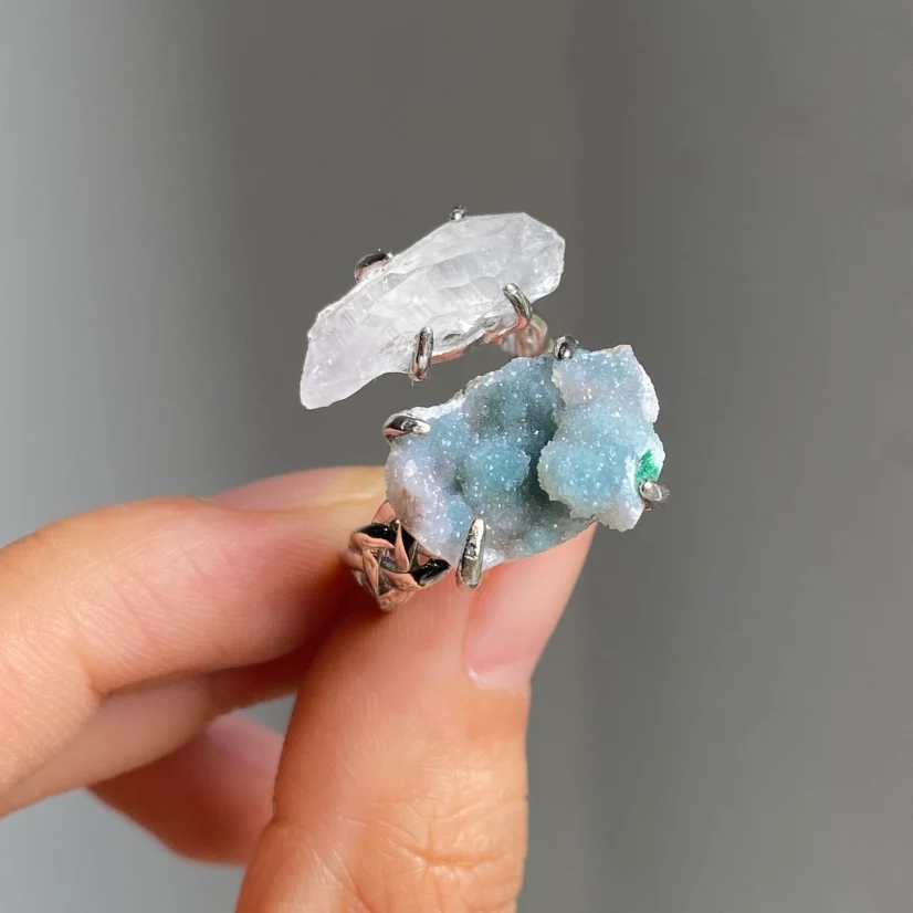 Crystal Mineral Ring