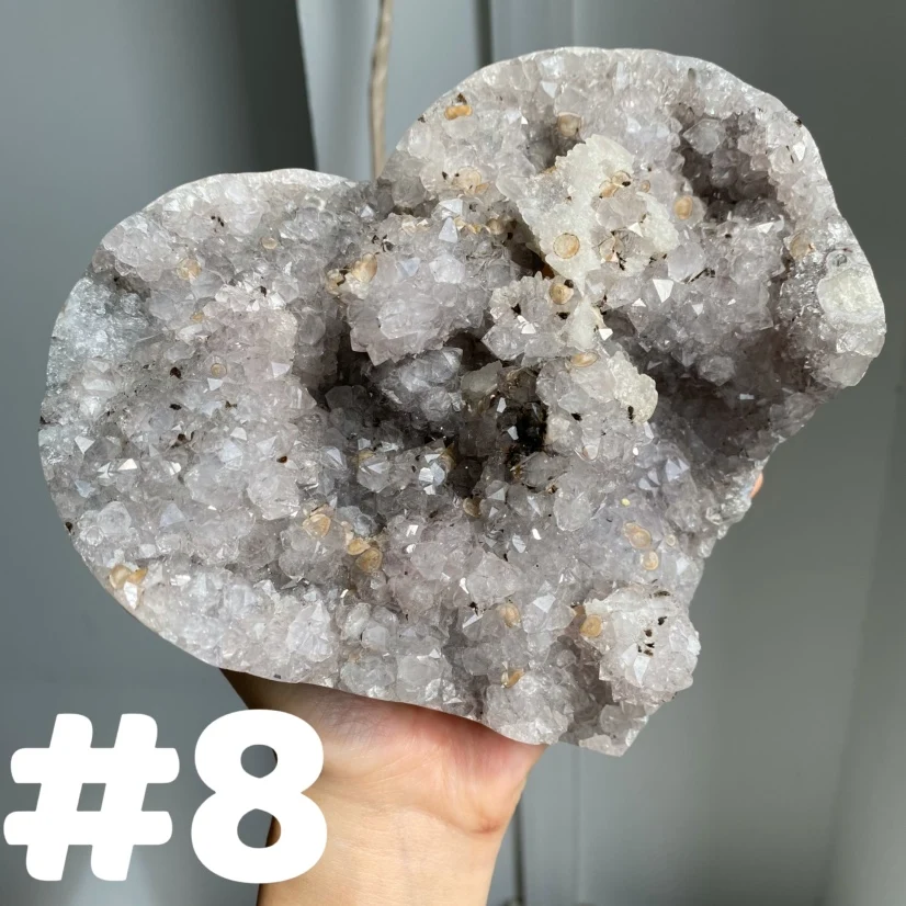 Amethyst Cluster Heart