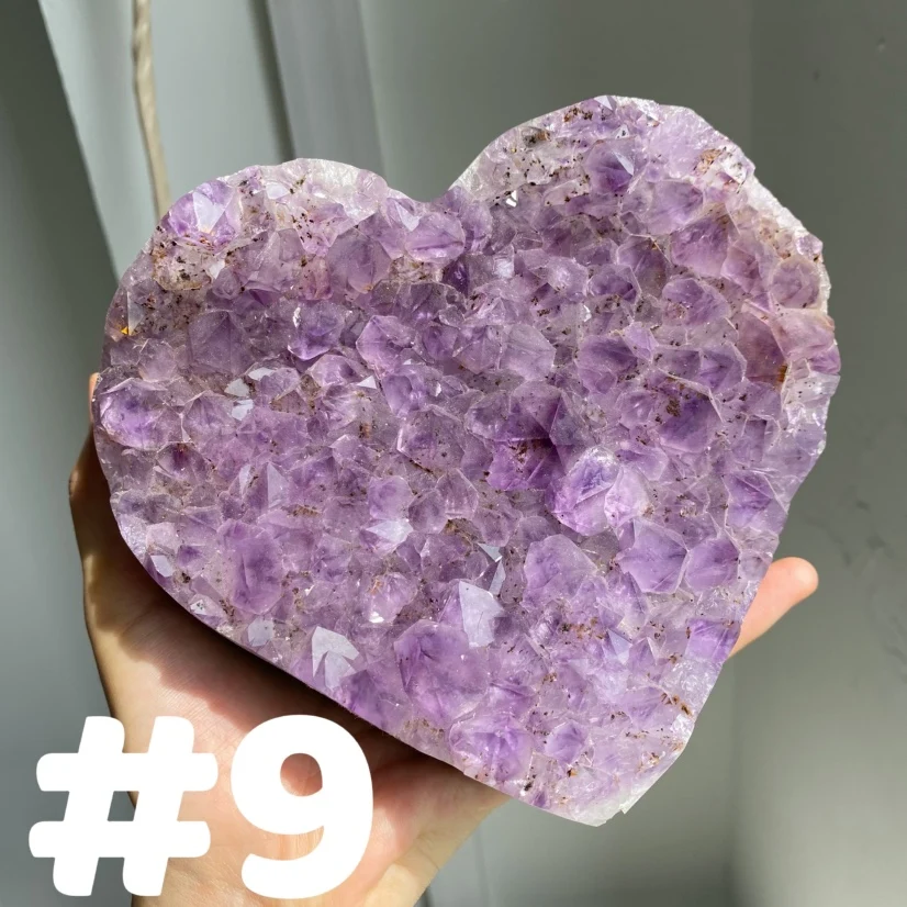 Amethyst Cluster Heart