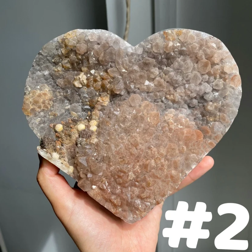Amethyst Cluster Heart